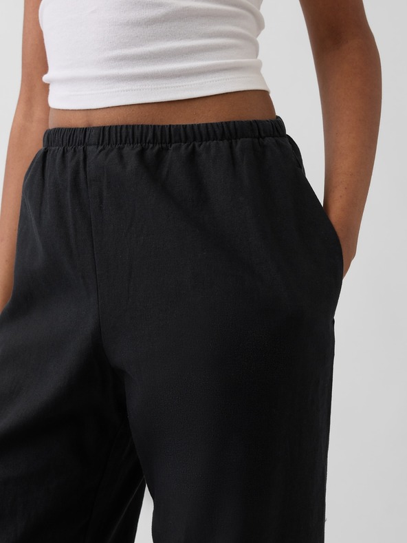 GAP Len nadrág Relaxed Wide-Leg GAP