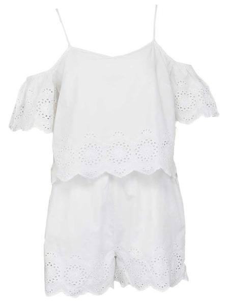 CAMAIEU Fehér overall CAMAIEU