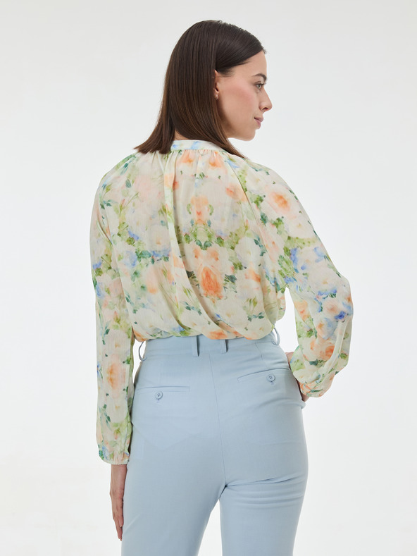Orsay ORSAY Világos zöld mintás női blúz