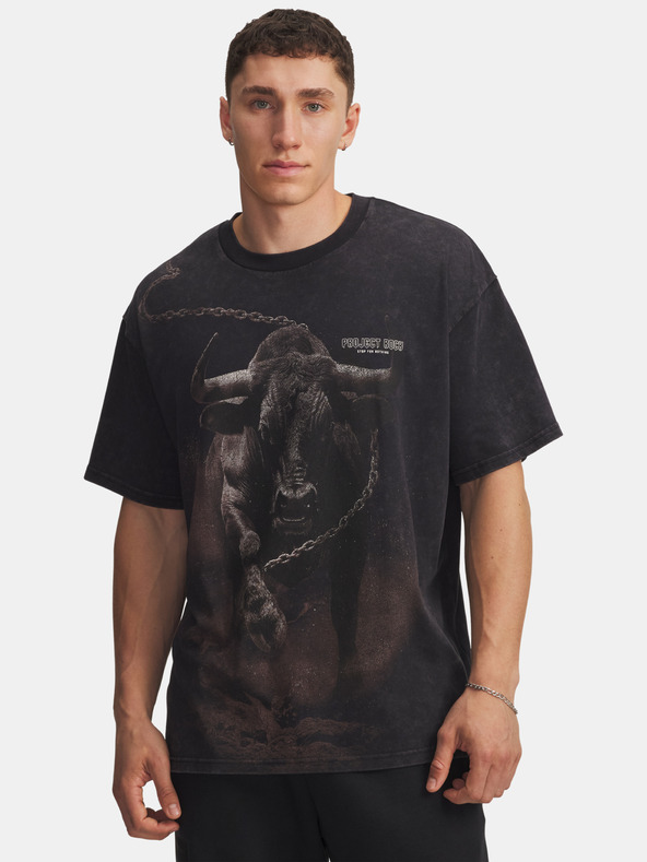 Under Armour Férfi póló Under Armour Pjt Rck Washed HWT-BLK