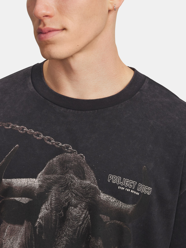 Under Armour Férfi póló Under Armour Pjt Rck Washed HWT-BLK