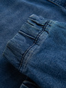 Ombre Clothing Férfi farmernadrág JOGGERS mosott hatással - kék V2 OM-PADJ-0267 Ombre Clothing