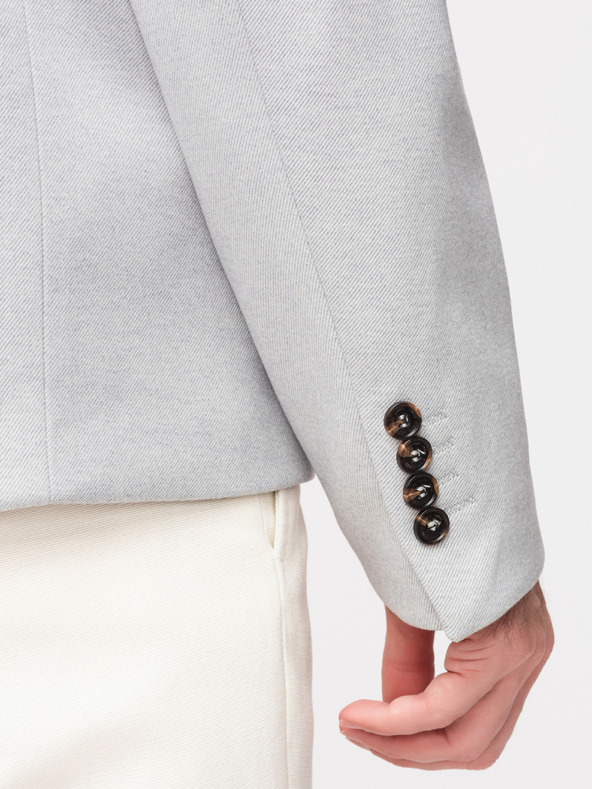 Ombre Clothing Ombre Clothing férfi barna színű kabát állógallérral