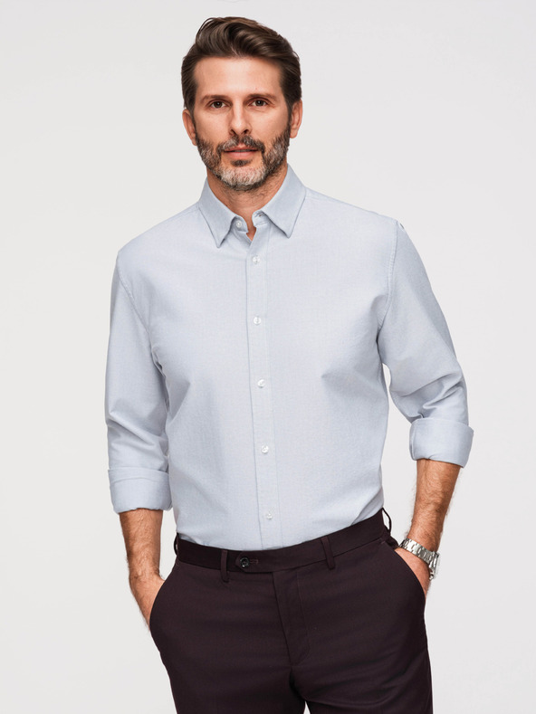 Ombre Clothing Férfi Oxford ing Ombre Clothing V1 OM-SHOS-0172 OM-SHOS-0172