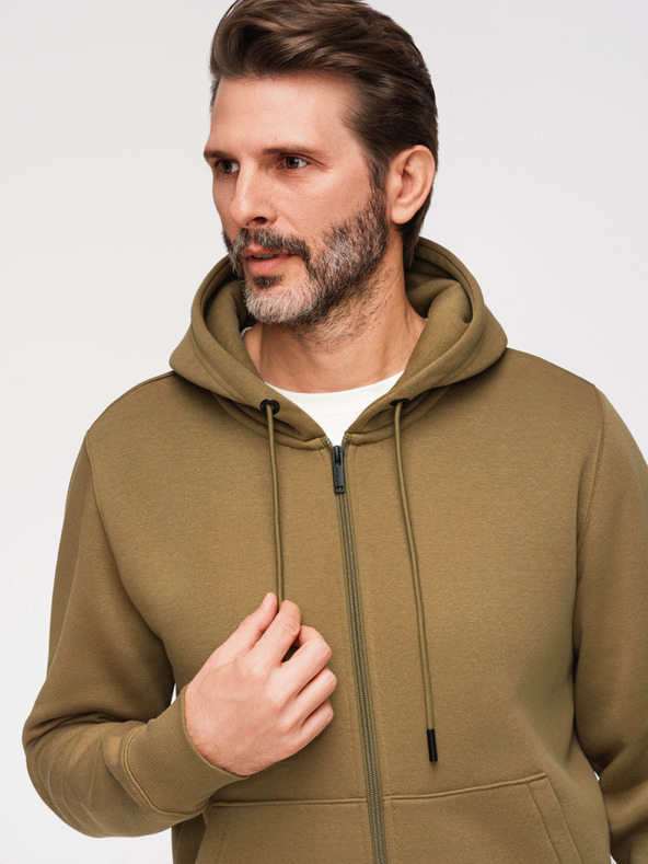 Ombre Clothing Férfi pamut rugalmas BASIC pulóver Ombre Clothing