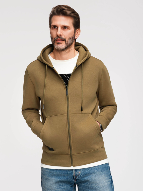 Ombre Clothing Férfi pamut rugalmas BASIC pulóver Ombre Clothing