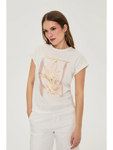 Moodo Nyomott blúz fehér Moodo