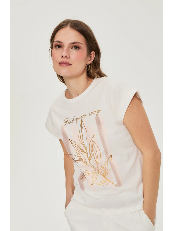 Moodo Nyomott blúz fehér Moodo