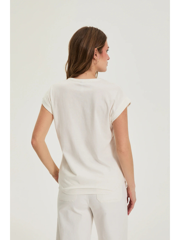 Moodo Nyomott blúz fehér Moodo