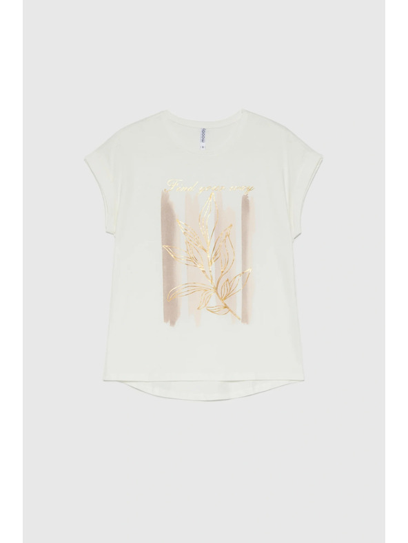 Moodo Nyomott blúz fehér Moodo