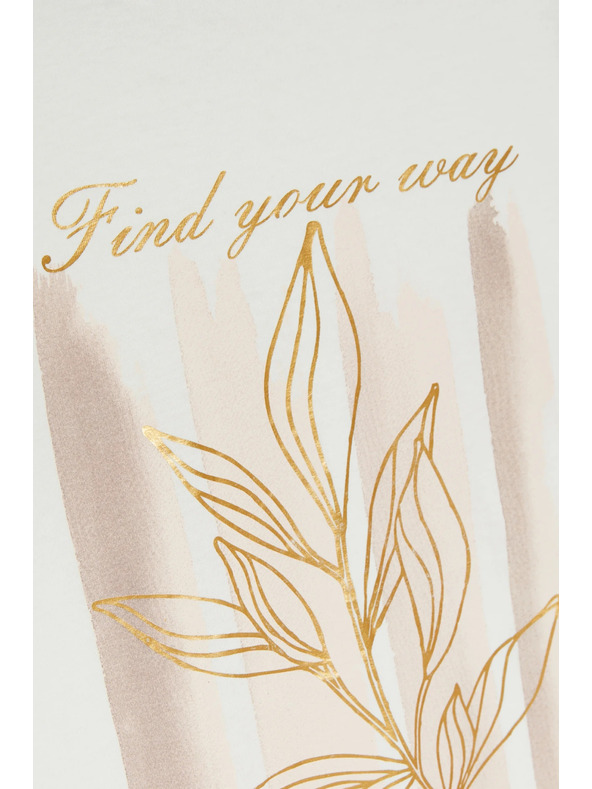 Moodo Nyomott blúz fehér Moodo