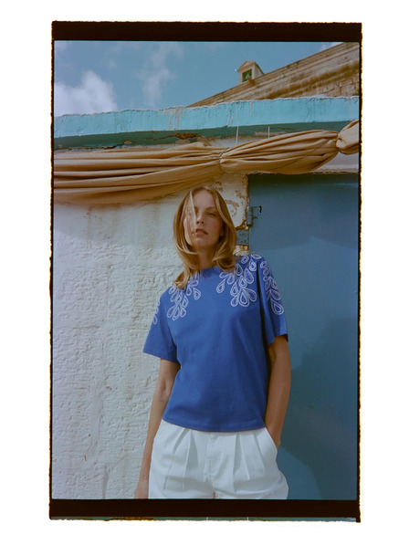 Moodo Pamut póló kék Moodo