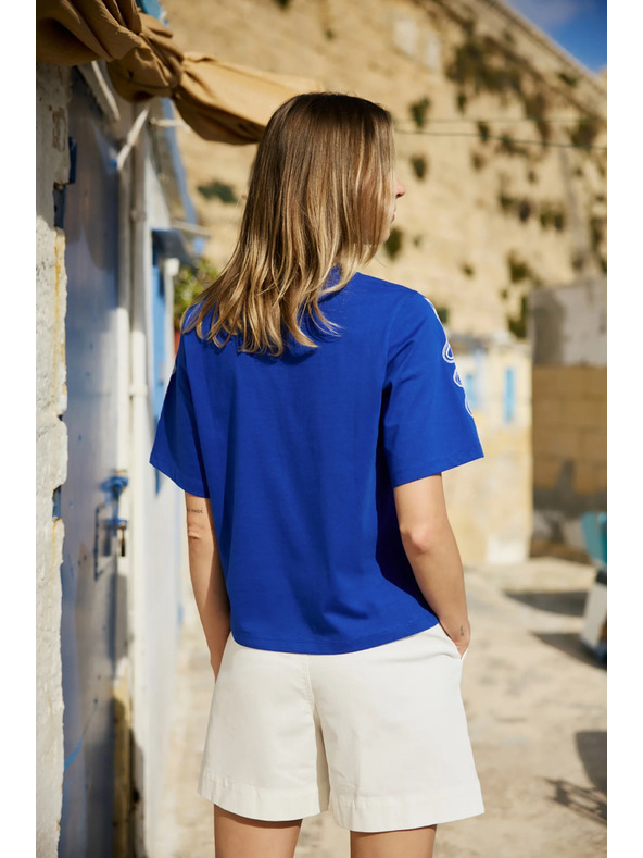 Moodo Pamut póló kék Moodo