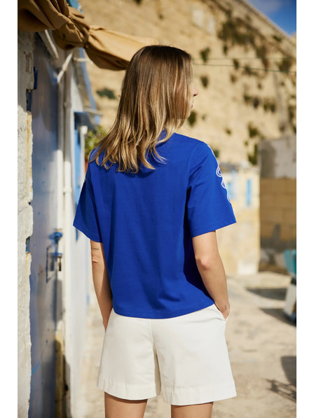 Moodo Pamut póló kék Moodo