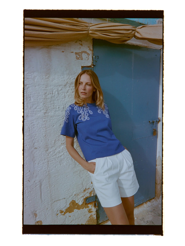 Moodo Pamut póló kék Moodo