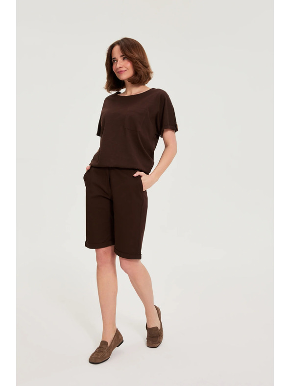 Moodo Pamut rövidnadrág barna Moodo