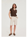 Moodo Pamut rövidnadrág bézs Moodo