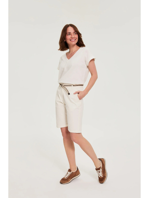 Moodo Pamut rövidnadrág fehér Moodo