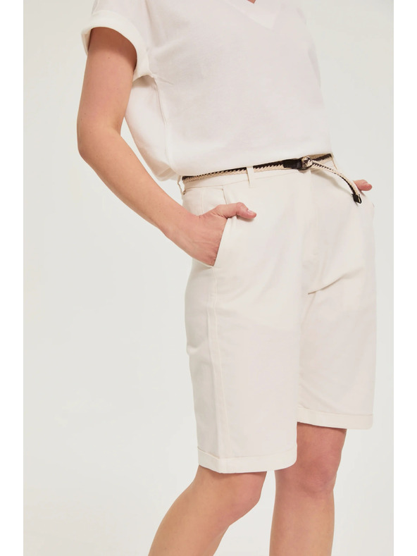 Moodo Pamut rövidnadrág fehér Moodo