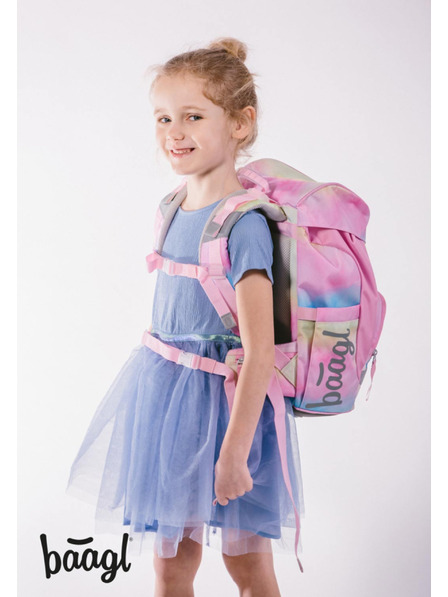 BAAGL  BAAGL 3 SET Airy Rainbow Unicorn: táska, tolltartó, zsák