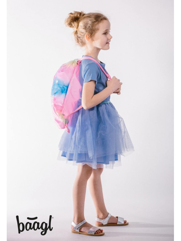 BAAGL  BAAGL 3 SET Airy Rainbow Unicorn: táska, tolltartó, zsák