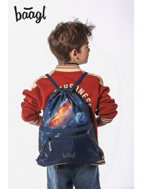BAAGL  BAAGL SET 5 Airy Világűr: hátizsák, tolltartó, zsák, kötény, pénztárca