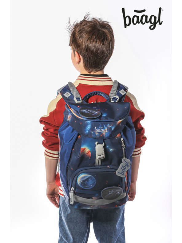 BAAGL  BAAGL SET 5 Airy Világűr: hátizsák, tolltartó, zsák, kötény, pénztárca