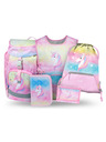 BAAGL  BAAGL SET 5 Airy Rainbow Unicorn: hátizsák, tolltartó, zsák, kötény, pénztárca