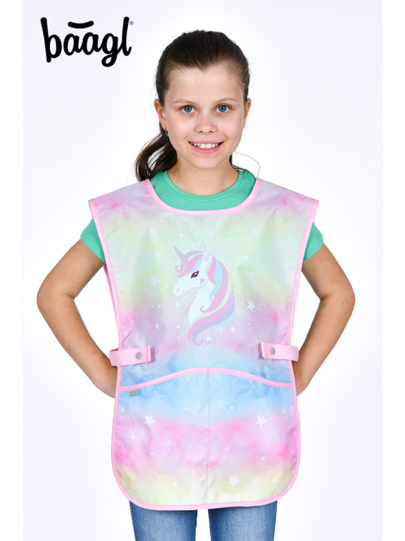 BAAGL  BAAGL SET 5 Airy Rainbow Unicorn: hátizsák, tolltartó, zsák, kötény, pénztárca