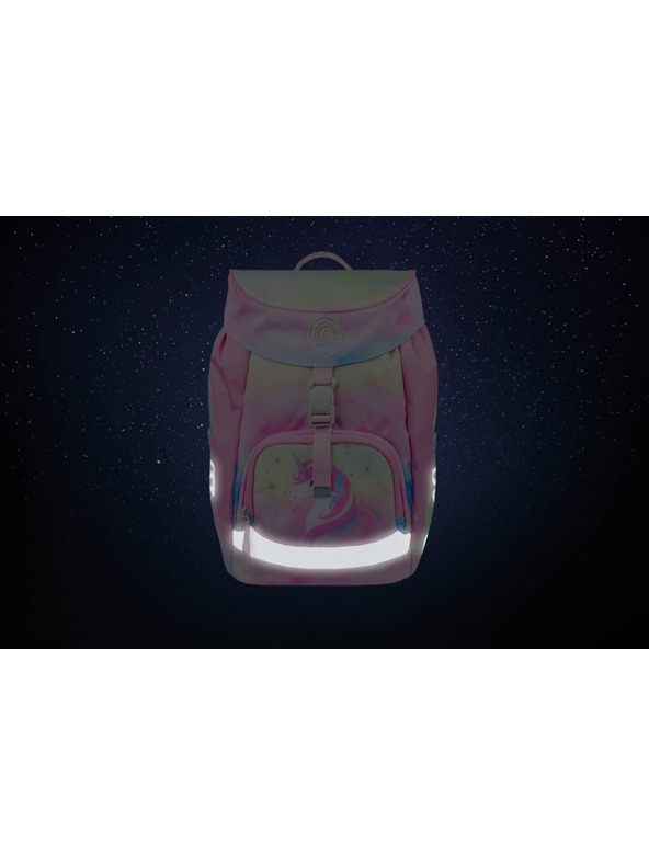 BAAGL  BAAGL SET 5 Airy Rainbow Unicorn: hátizsák, tolltartó, zsák, kötény, pénztárca