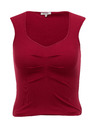 Orsay ORSAY Piros női top fodrokkal