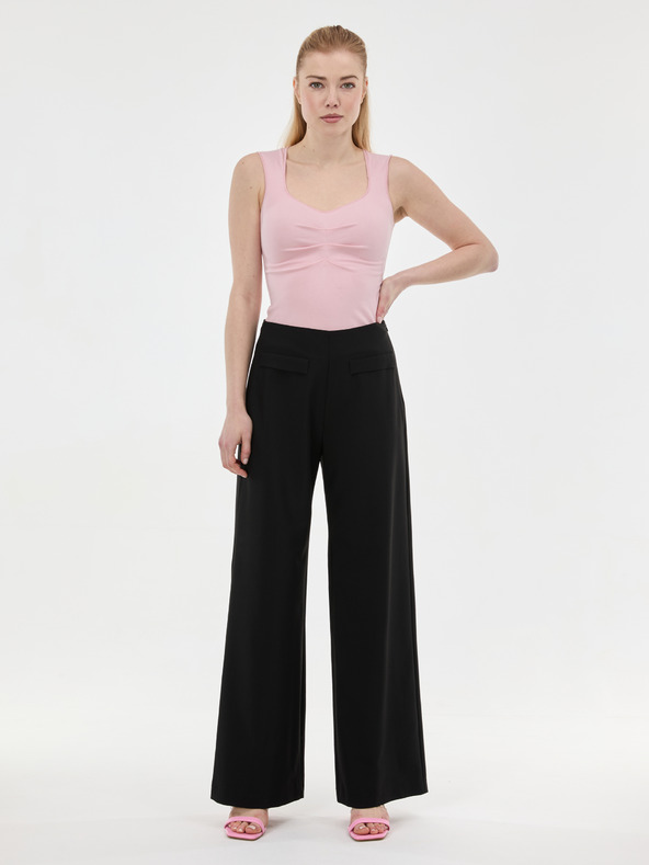 Orsay ORSAY Világos rózsaszín női top fodrokkal