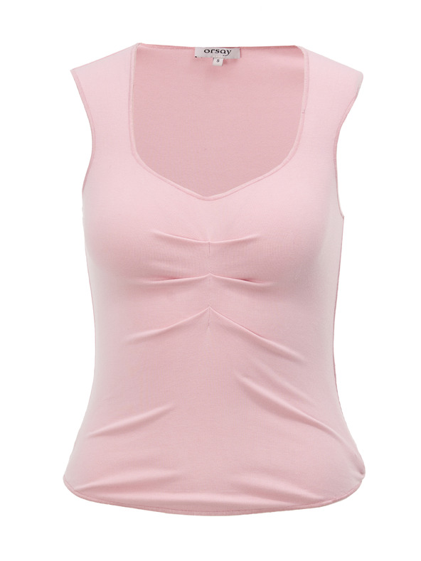 Orsay ORSAY Világos rózsaszín női top fodrokkal