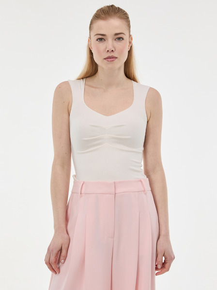 Orsay ORSAY Krémszínű női top fodrokkal