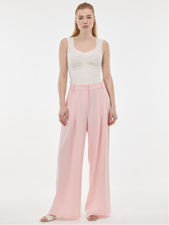 Orsay ORSAY Krémszínű női top fodrokkal