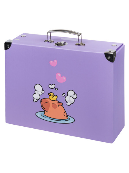 BAAGL  BAAGL Összehajtható iskolai kufri Kapybara fém sarokkal