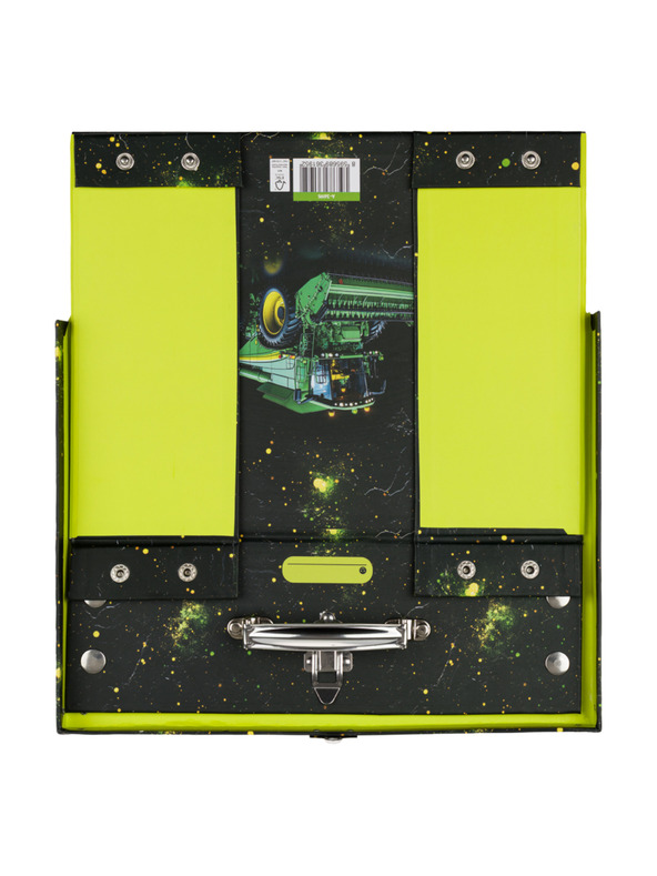 BAAGL  BAAGL Összehajtható iskolai kufri Traktor fém sarokkal