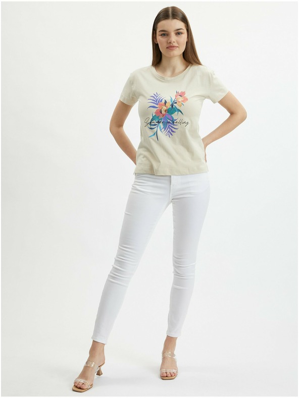 Orsay ORSAY bézs színű női póló