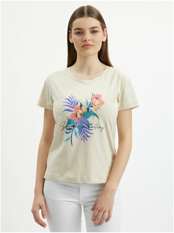 Orsay ORSAY bézs színű női póló