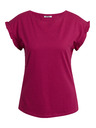 Orsay ORSAY sötétrózsaszín fodros női póló