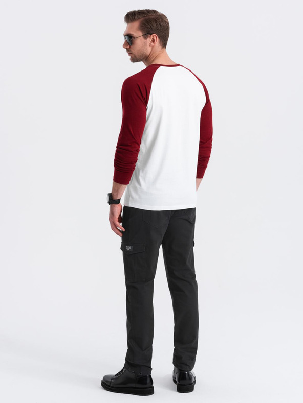 Ombre Clothing Fekete férfi teher nadrág Ombre Ruházat