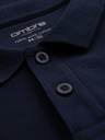 Ombre Clothing Férfi BASIC póló hosszú ujjal és polo nyakkal - sötétkék V3 OM-POBL-0162 Ombre Clothing