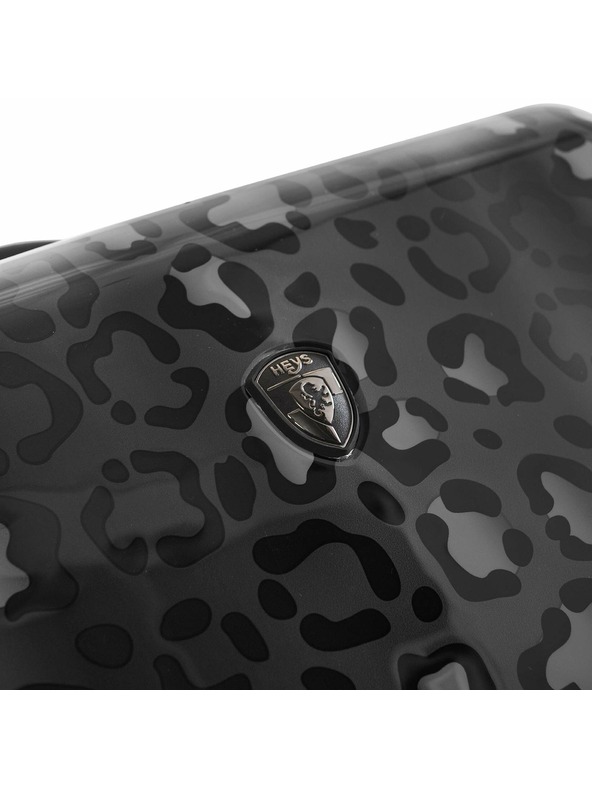 Heys Fekete mintás utazóbőrönd Heys Black Leopard L
