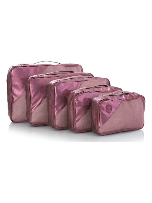 Heys Heys Metallic Csomagtartó Szett 5 db Sötét Rózsaszín