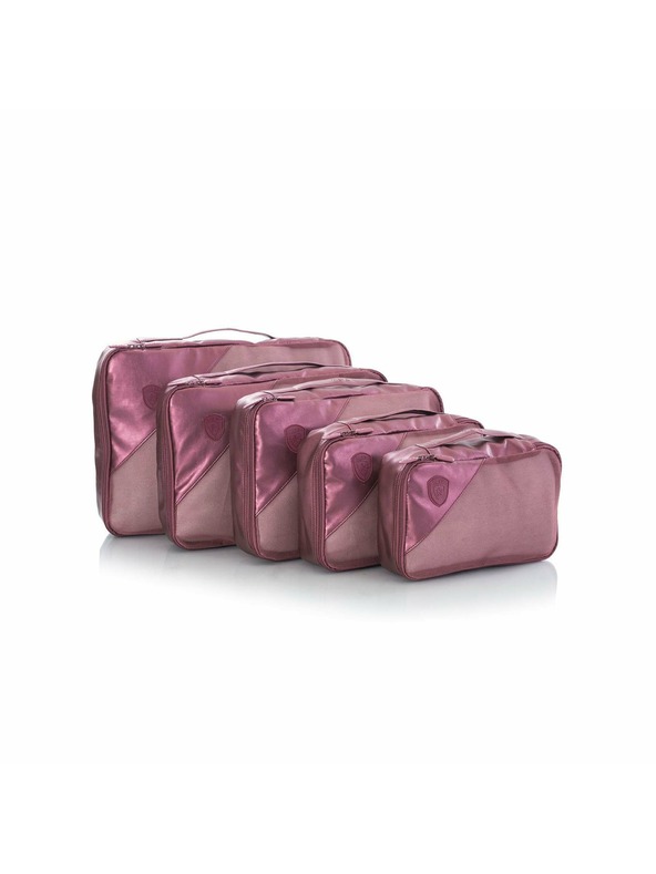 Heys Heys Metallic Csomagtartó Szett 5 db Sötét Rózsaszín
