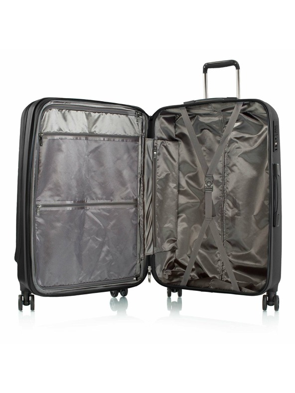 Heys Utazási bőrönd Heys Vantage Smart Luggage L Black