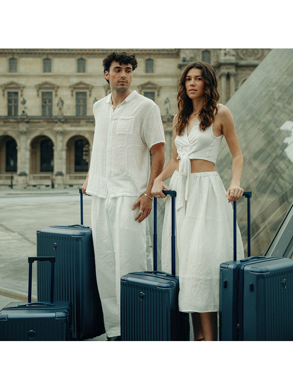 Heys Utazási bőrönd Heys Luxe L Navy