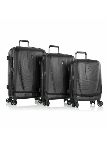 Heys Heys Vantage Smart Luggage utazóbőrönd szett S,M,L Black – 3 bőrönds szett
