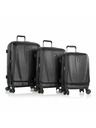 Heys Heys Vantage Smart Luggage utazóbőrönd szett S,M,L Black – 3 bőrönds szett