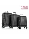 Heys Heys Vantage Smart Luggage utazóbőrönd szett S,M,L Black – 3 bőrönds szett